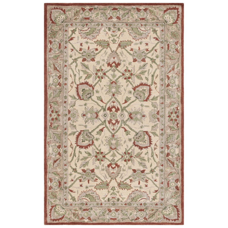 Antiquity Hand Tufted Wool Oriental Rug, Rectangle 5' x 8'