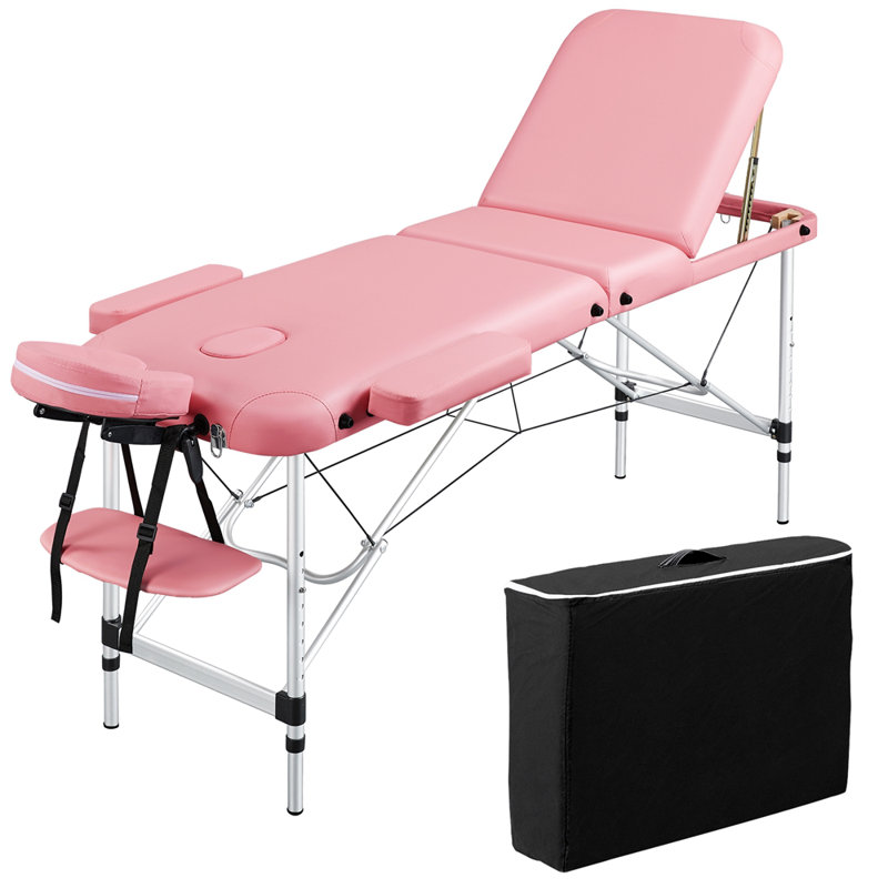 Adjustable Massage Bed 3 Fold Height with Backrest