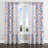 French Country Room Darkening Curtains - Blue Azem Grommet Curtain - 1 Panel-1254264822-1254264819