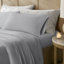 Ensemble de draps et de draps 4 pièces respirant gris extensible avec confort rafraîchissant