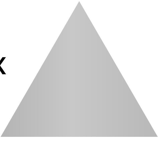 Décalcomanie murale motif triangle, H 8 po x l 8 po x P 0,01 po, Argent