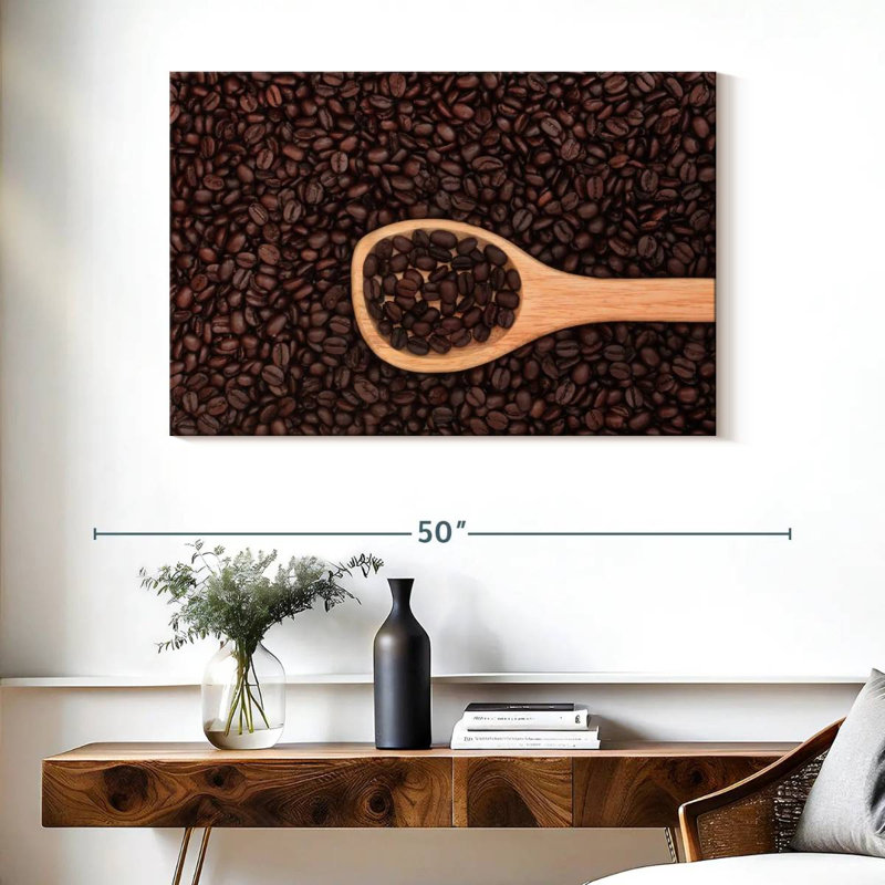 Yarlin Coffee Beans On Spoon, 26" H x 39" W