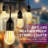 35FT Indoor/Outdoor Hanging Solar Powered & Plug-in String Lights with Remote Control Includes 11 LED Bulbs
