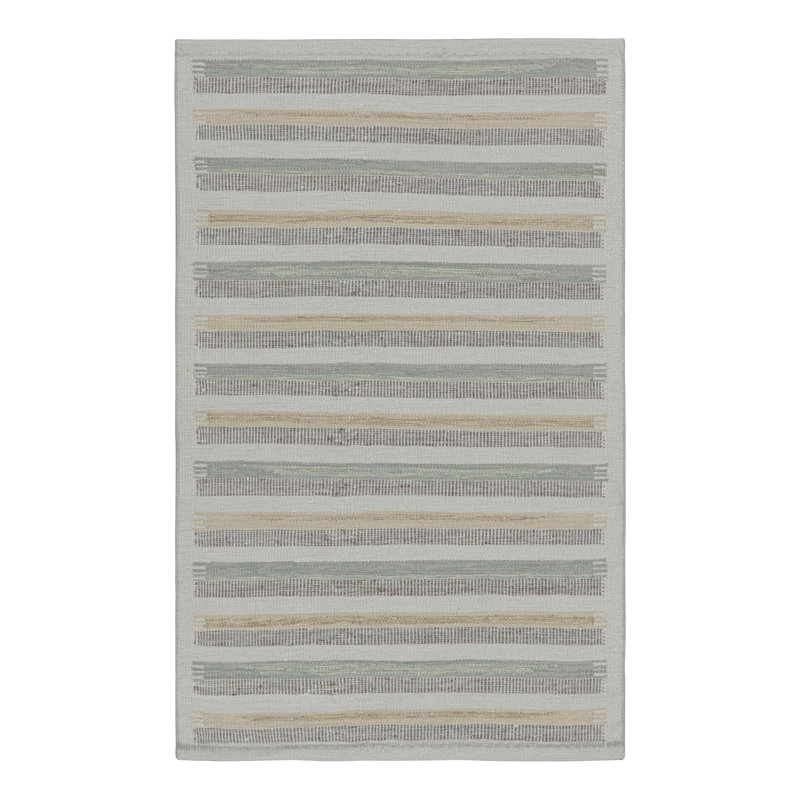 Scandinavian Hand Knotted Wool Geometric Area Rug, Rectangle 10' x 14'