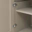 Armoire moderne à 4 portes avec portes en rotin 59,84 po Annaros, pour chambre à coucher, salon, bureau, assemblage facile 