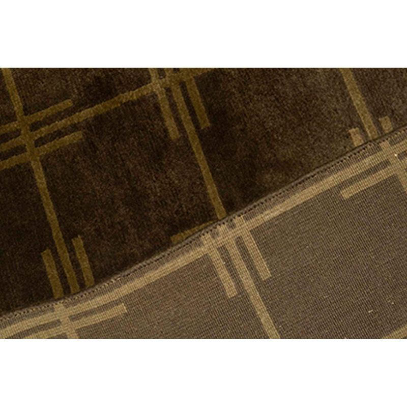 Hand-Knotted High-Quality Brown Area Rug