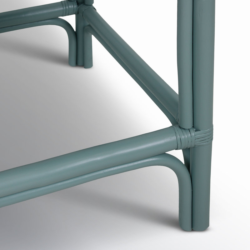 Tabouret Fulton, Siège beige / cadre vert écume de mer, Tabouret de comptoir (siège d'une hauteur de 24 p