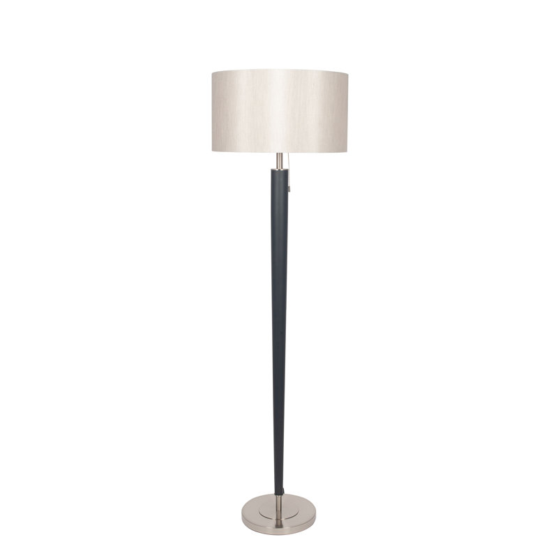 Mease 160cm Matt Black Traditional Floor Lamp
