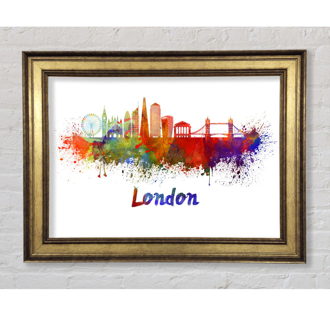 Regenbogen London Splash 2 - Druck