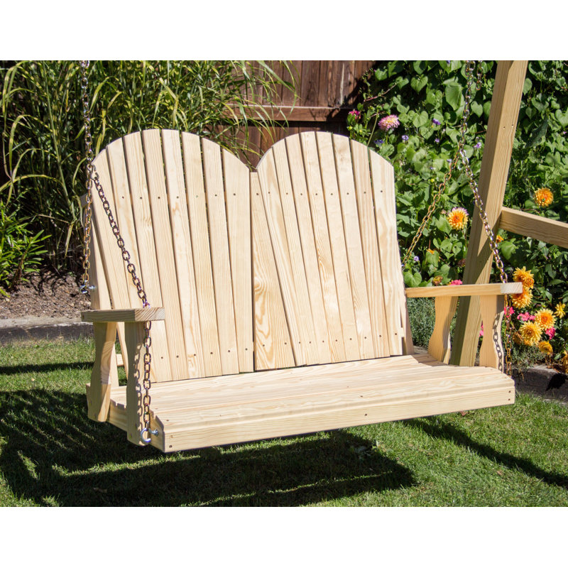 Balancelle en bois massif pour 2 personnes, L 64 po