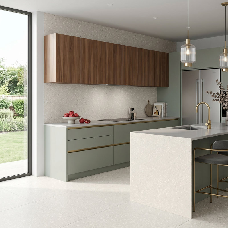 Carreau de porcelaine pour plancher et mur 48 po x 48 po Terrazzo Americana (2 pièces, 32 pieds carrés / caisse)