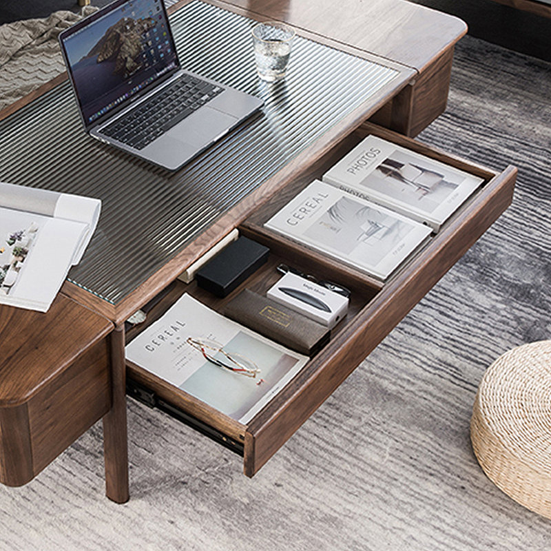 Nordic solid wood Japanese coffee table