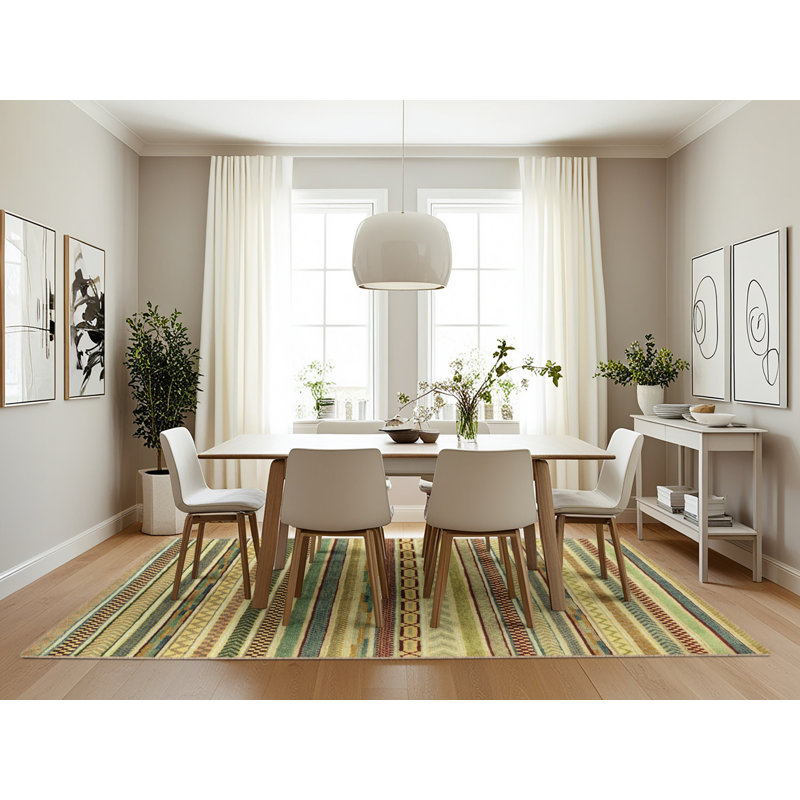 Abstract Indoor Rug, Rectangle 7' x 10'