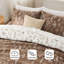 Ensemble d'édredon complet Literie - 3 pièces de literie à motif floral botanique kaki, édredon réversible avec 2 taies décoratives, parfait pour rafraîchir le printemps et décorer votre chambre à coucher-100517686-120704438