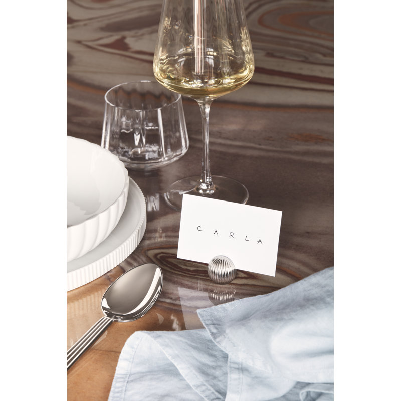 Bernadotte Zinc Alloy Place Card Holder