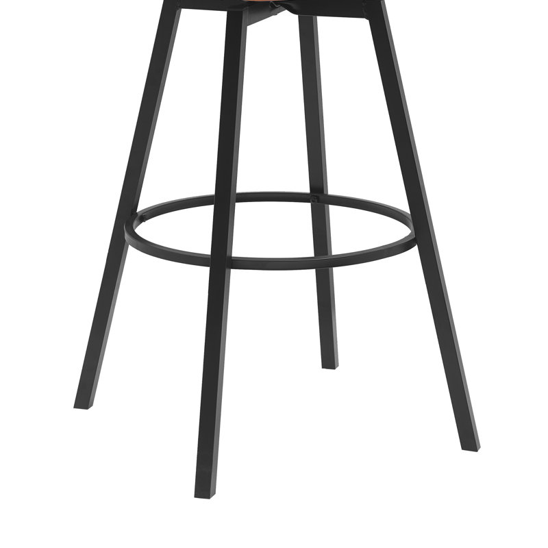 Tabouret rembourré Lynnox, Tabouret de comptoir (siège d'une hauteur de 27 p, Noir, Gris