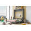 Grand lit avec tablette grise Space