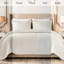 Ensemble de literie en velours très grand, ensemble de couvre-lit matelassé blanc 3 pièces, chambre à coucher moderne