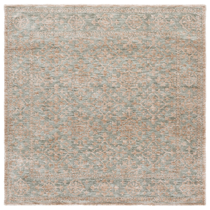 Audrey 301 Hand Tufted Performance Damask Rug, Square 6'