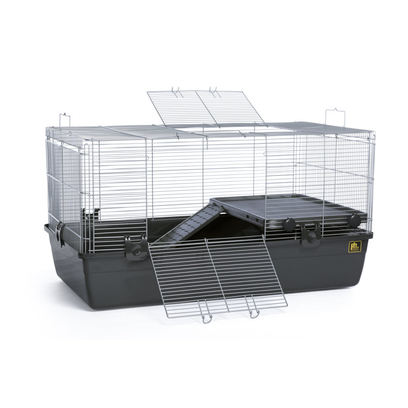 Dark Gray Universal Small Animal Cage with Deep Base