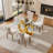 Khaleil 4 - Person Pedestal Dining Set-1267738455-1267738454