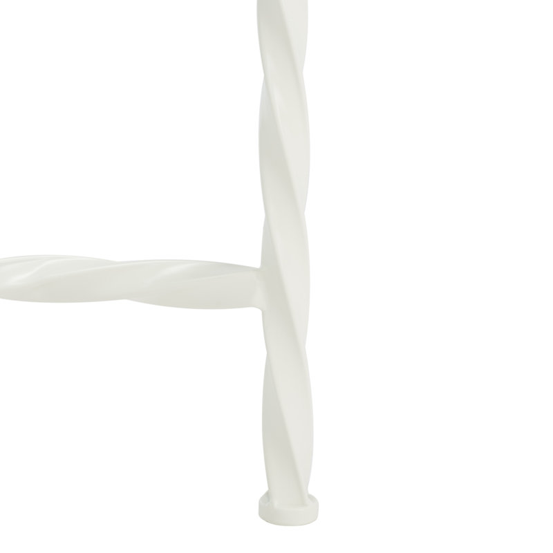 Vera Glass Cocktail Table, White