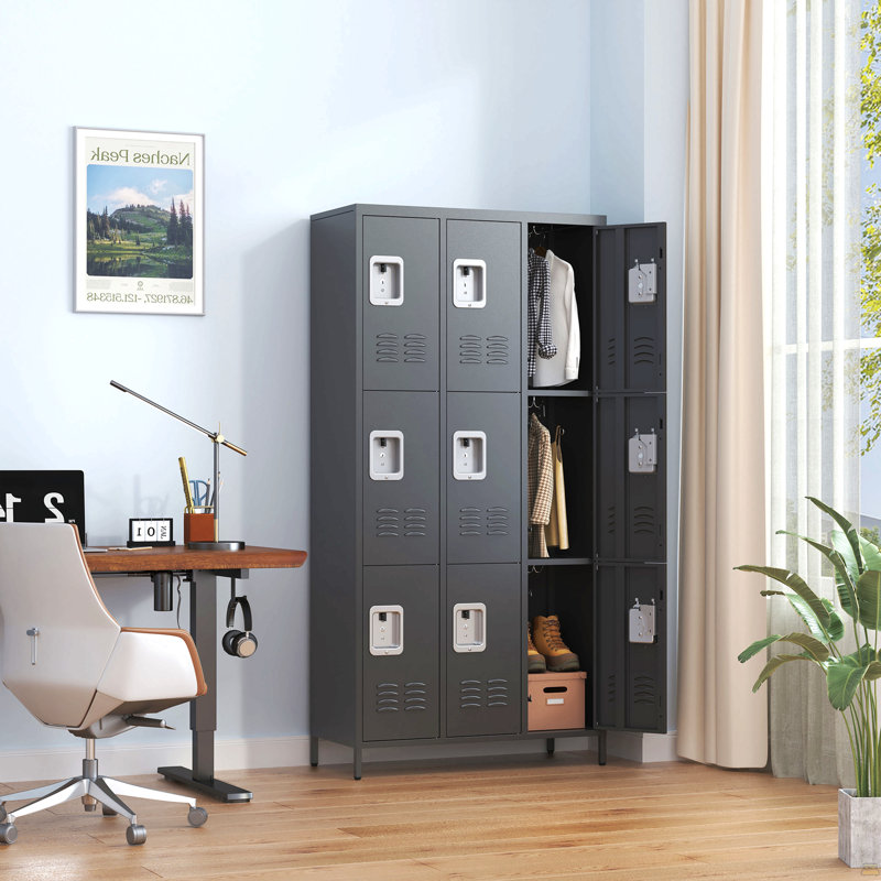 Armoire vestiaire en métal, Noir