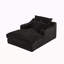 Canapé à compression confortable de 47,24 pouces de style moderne avec coussin unique, chaise longue pour salon, chambre à coucher, appartement, bureau-1400300720