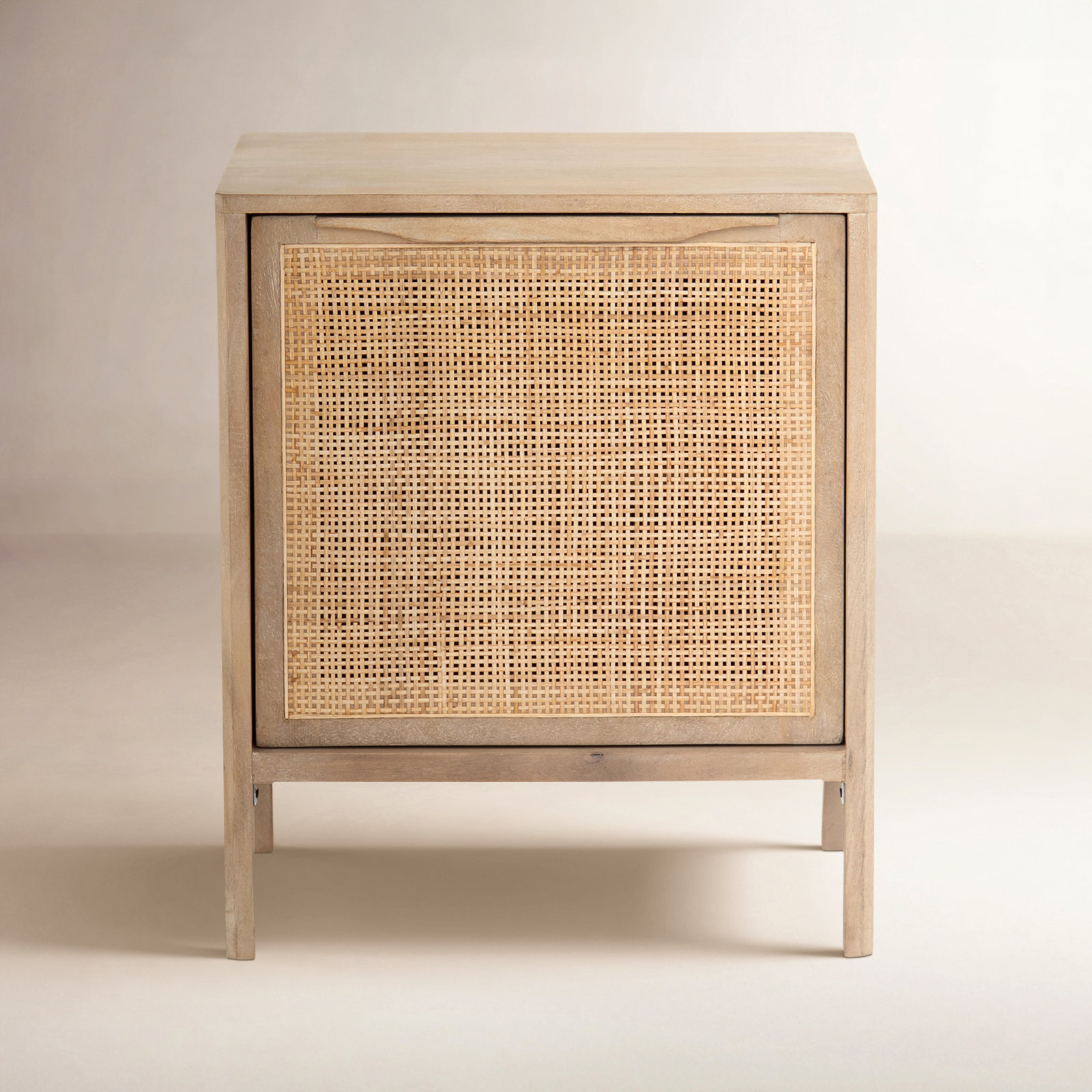 Nellie Cane Nightstand, Natural, Right