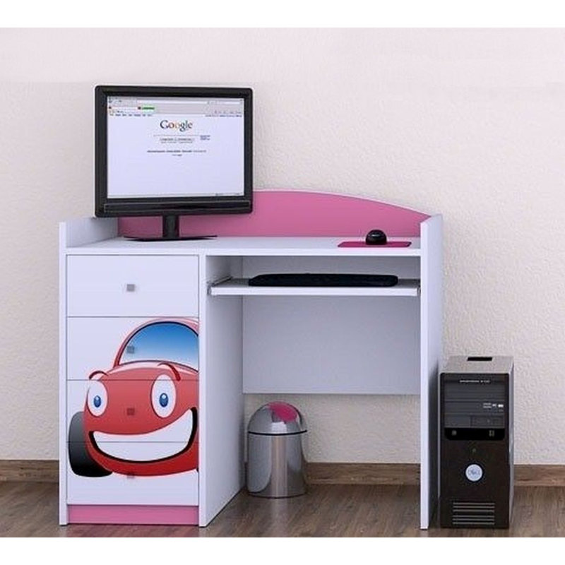 Branch 100cm Computer Desk, Pink