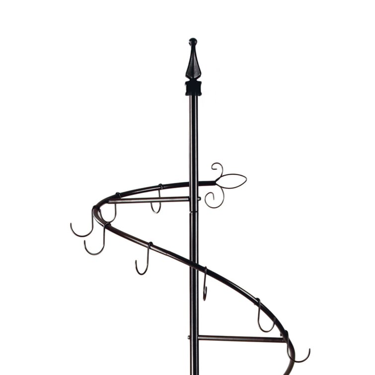 VECELO Brown Industrial Coat Rack Freestanding, Clothes Stand with Metal  Basket and 2-Shelves, Purse Hanger with 8-Dual Hooks KHD-XJM-FH01-ATB - The  Home Depot