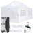118" W x 118" D Pop Up Canopy Tent with 6 Sidewalls - Adjustable Height, Waterproof & UV-Resistant, Includes Carry Bag, Sandbags, Stakes, and Ropes for Parties & Commercial Use"-114121390