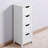 White Cabinet With Versatile Drawers - Suits Different Rooms' Needs Elegant Bathroom Smooth Drawer Movement For Convenience