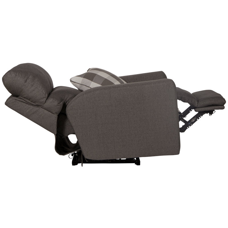 Kevana Power Recliner with Power Adjustable Headrest, Gray