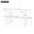 Wood Console Table with  Open Shelf,  Marble-Effect Top-1453518450