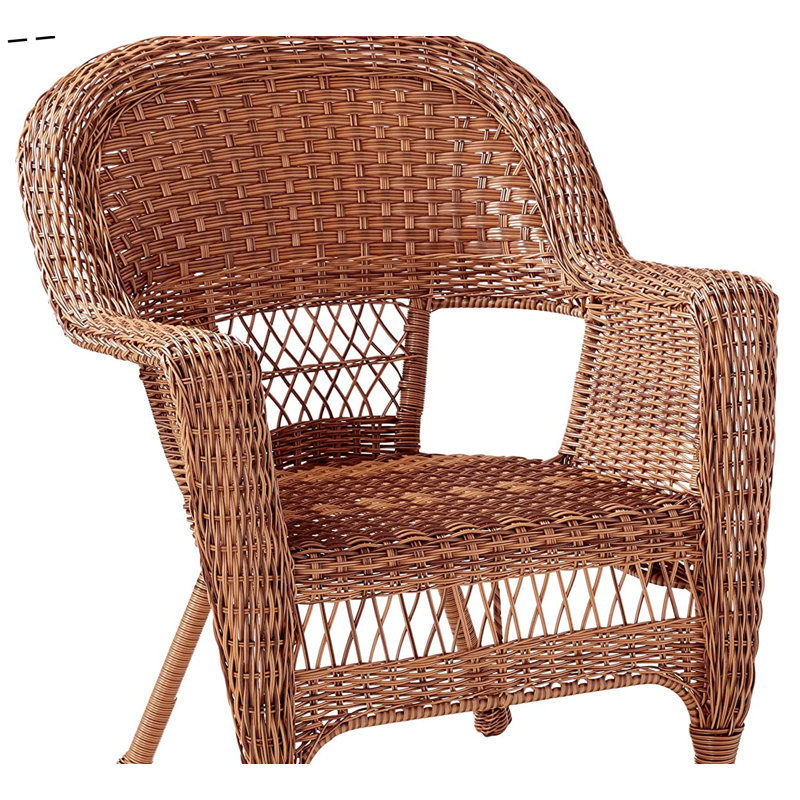 Honey Wicker Chair, Honey, Single