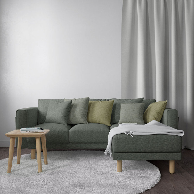 Tissu uni Abbeyshea Stature, Bleu colvert