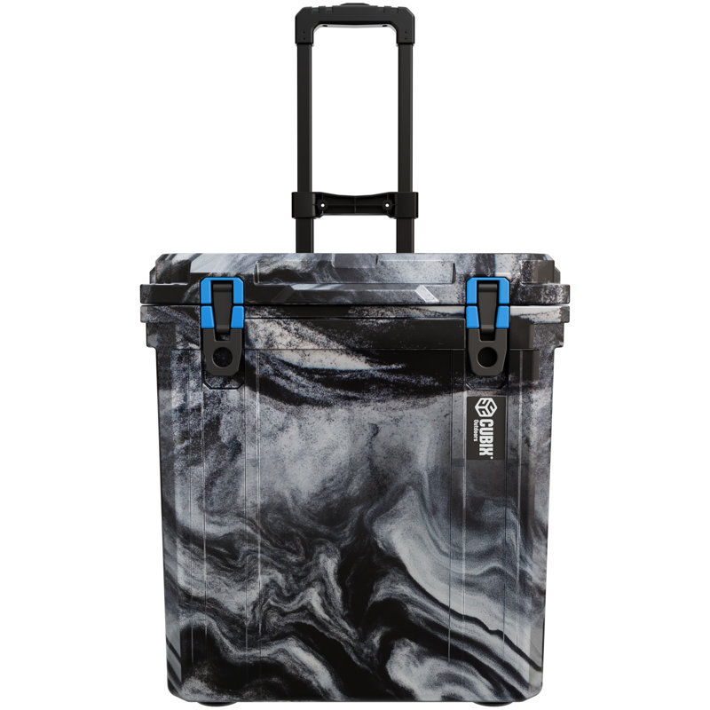 Cubix Outdoors QuadraX 46QT Cooler with wheels - Winter Camo, Blue/Gray