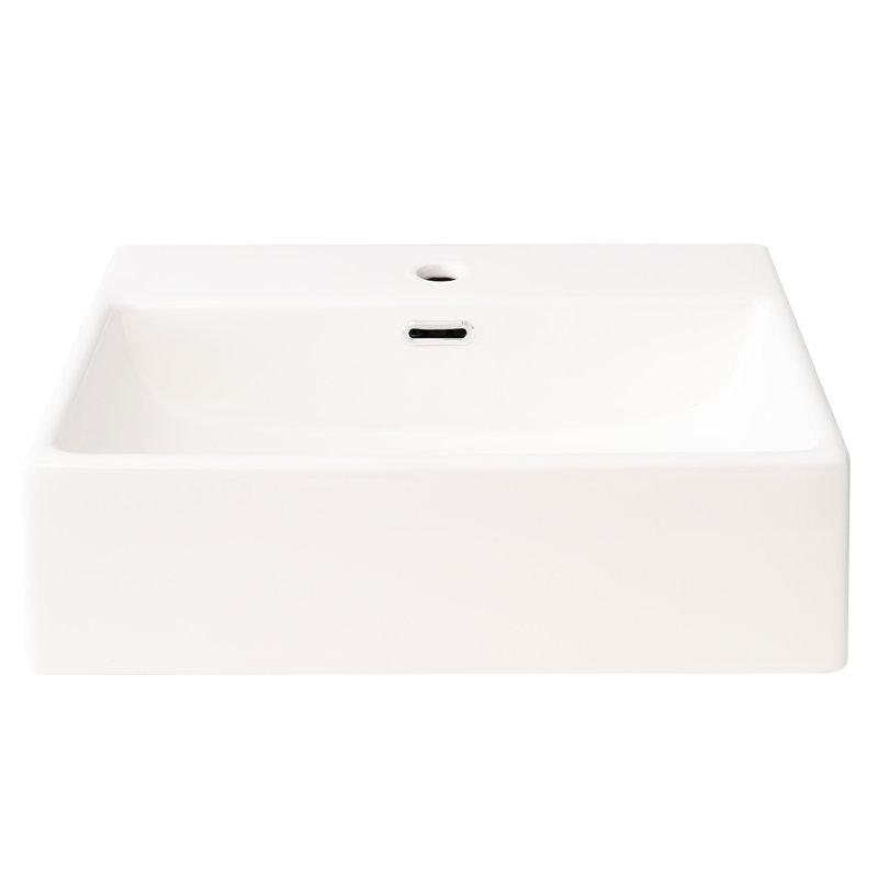 Meuble-lavabo de 20 pouces avec lavabo en céramique et grand espace de tiroir - contemporain pour lavabo de salle de bain