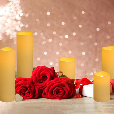 48 Pack Flameless Candles with Remote & 24H Timer - Waterproof Battery Operated Decorative Candles,3 Sizes(4" 5" 6" inch) for Home Decor,