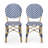 Outdoor PE Ratten and Aluminum French Armless Bistro Chairs