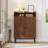 Brulee Modern Style 20 Pairs Tipping Bucket Shoe Storage Cabinet with 2-Storage Shelve, Fluted Shoe Storage Organizer Unit with 2 Flip Drawers & Hidden Storage For Entryway-1273747959