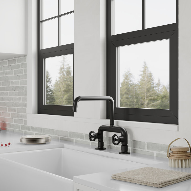 Robinet de cuisine VIBRANTBATH, Noir mat