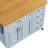 52'' Kitchen Island With Drop Leaf, Embossed Texture Kitchen Island On Wheels With Spice Rack, Towel Rack, 2 Doors And 5 Drawers, Kitchen Storage Cart With Adjustable Shelf For Kitchen-1108485904
