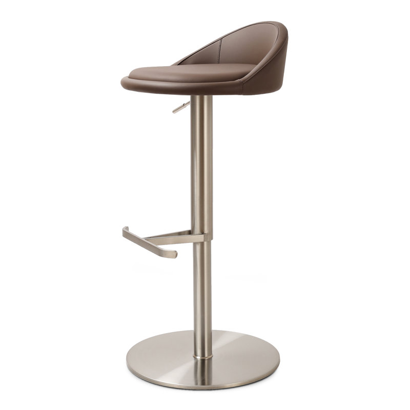 Vito Swivel Counter Stool, Mink Brown