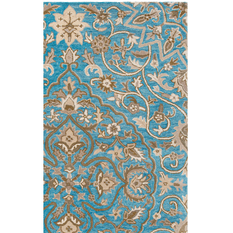 Harger Hand Tufted Wool Oriental Rug, Rectangle 2'6" x 4'