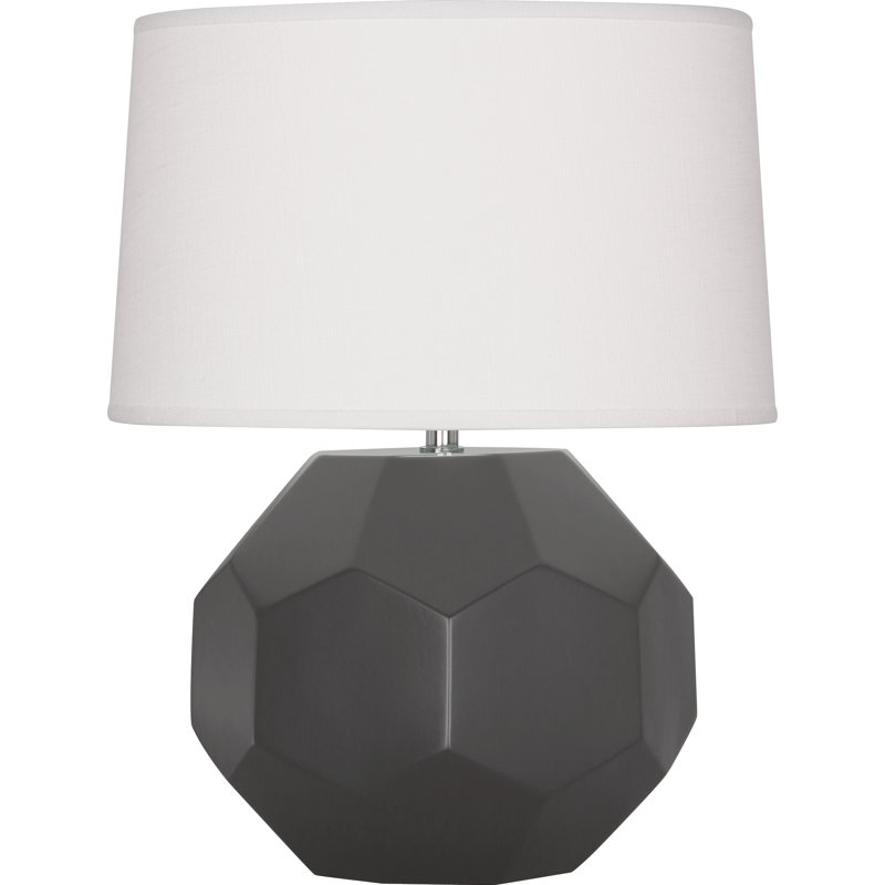 Franklin Table Lamp, 16.5" H x 12.5" W x 12.5" D, Ash