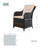 6 - Person Wicker Patio Dining Set With Rectangular Table , Cushions Included