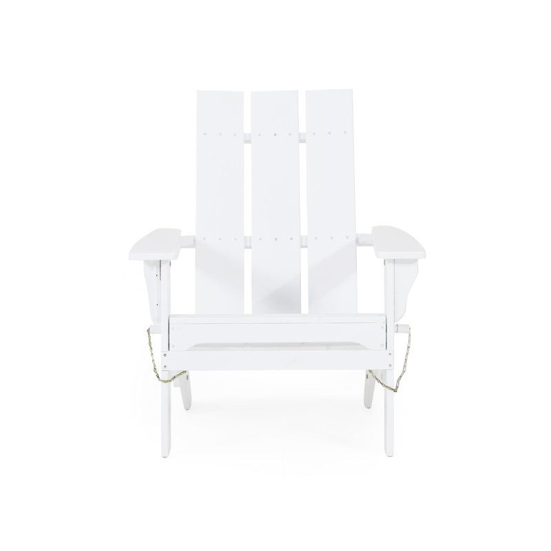 Foldable Adirondack Chair, White