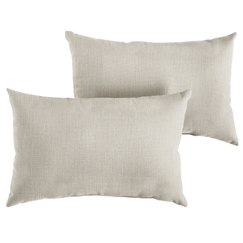 Outdoor Reversible Throw Pillow, Modern Blue, 12" x 18"